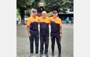 Bruno Mariotti, Jean-Luc Ippolito et Philippe Baroux (licencié dans la  Loire)  en demi-finale.