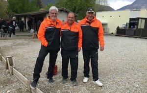 Alain, Dom, et J. Luc championnat Isère triplette