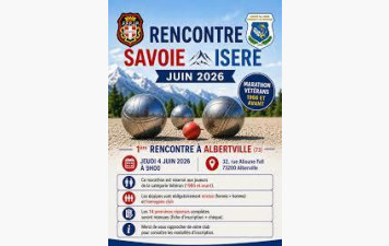 Rencontre Isère-Savoie (publié le 05/06/2026)