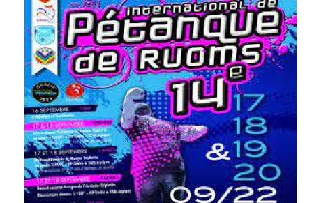 Résultats du National vétéran de Ruoms (publié le 30/092022)